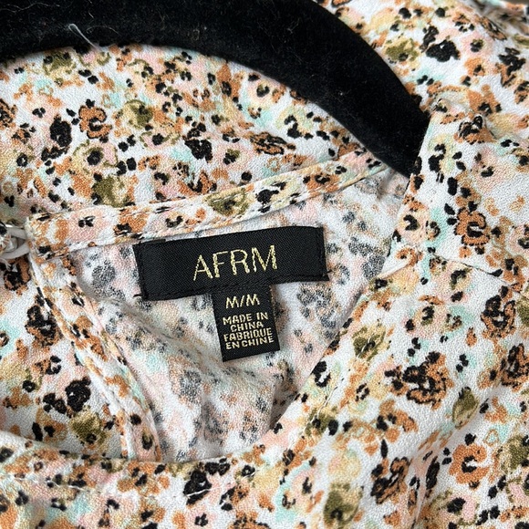 Patterned Midi dress with slit - Size Medium - Picture 5 of 5